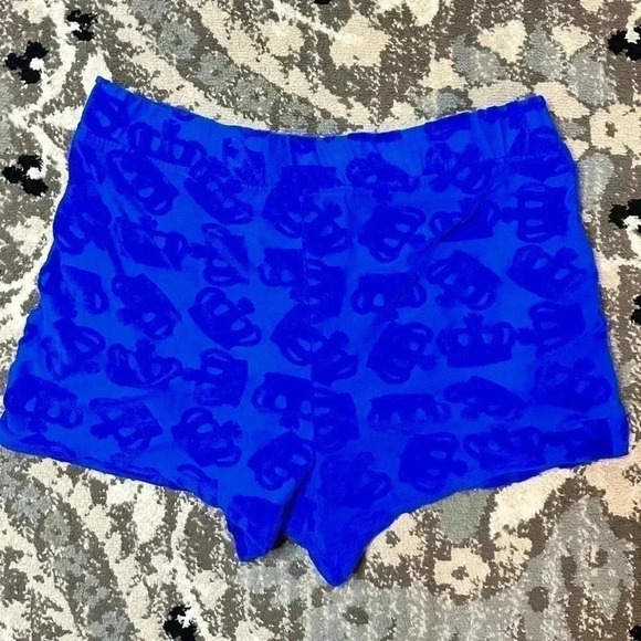 Juicy Couture Blue Crown Terry Shorts 1X - Picture 5 of 5